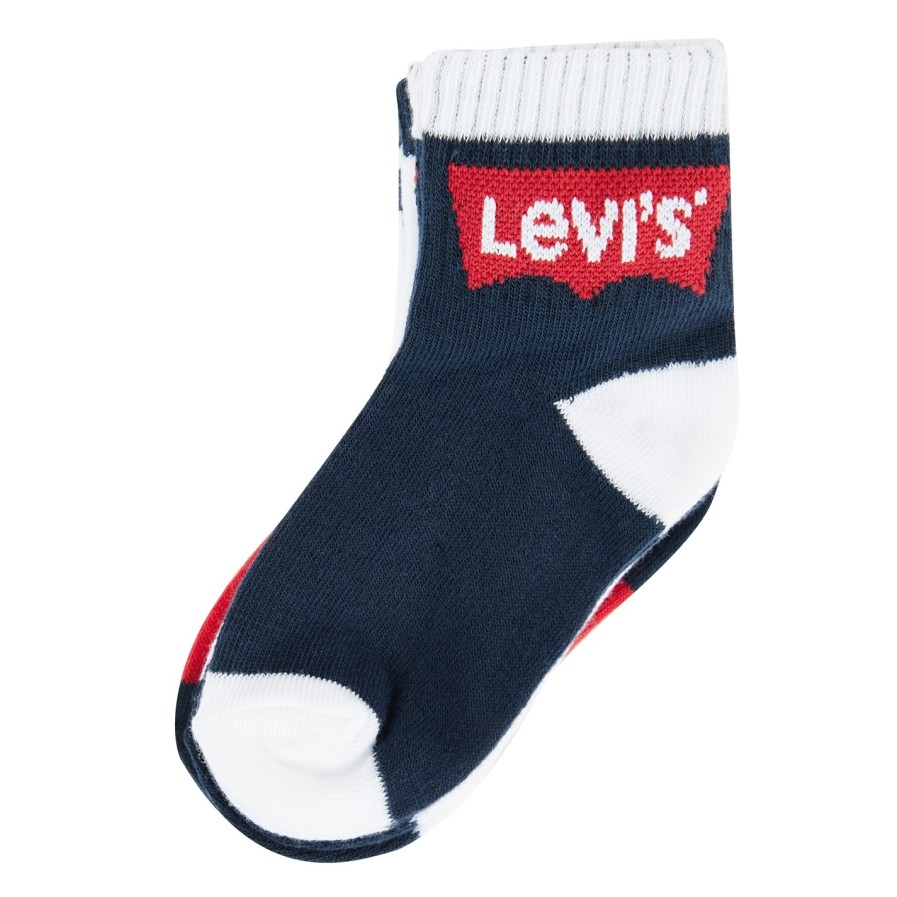 Levis 3 Pack Of Quarter Crew Socks Juniors Best