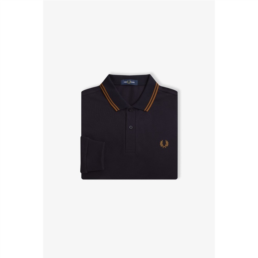 Long Sleeve Twin Tipped Polo Shirt Hot