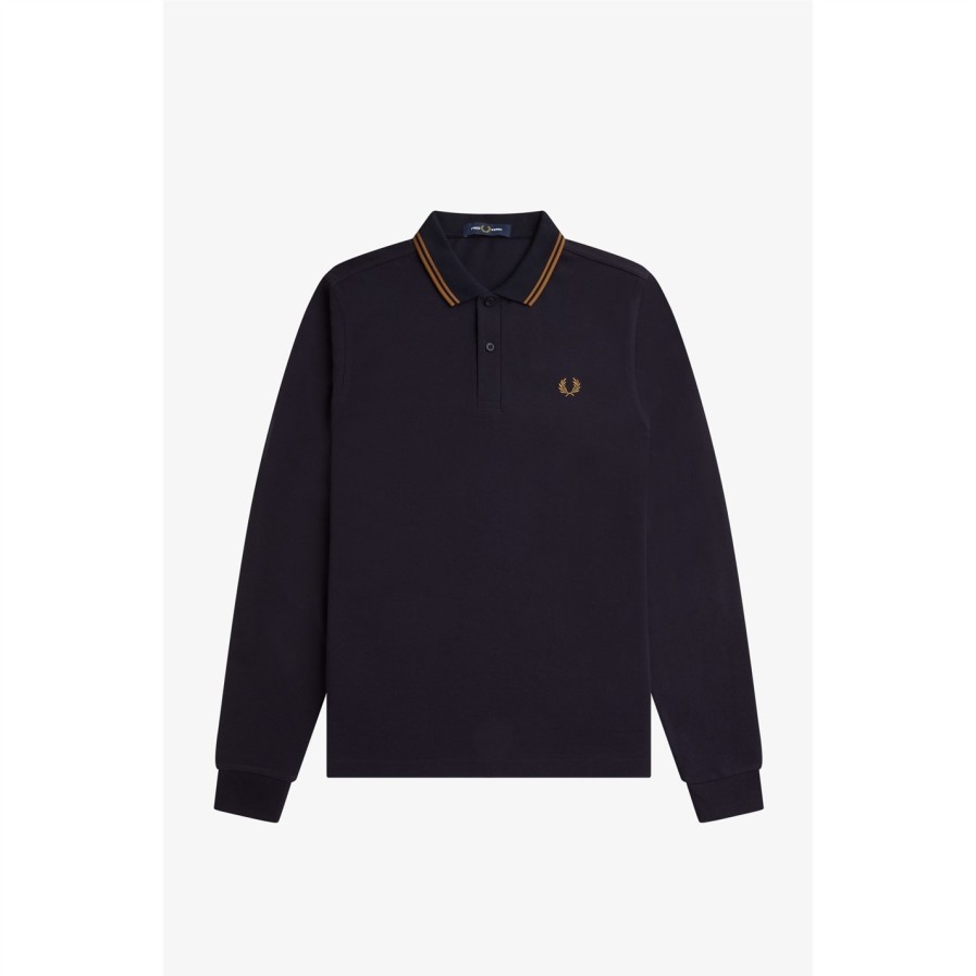 Long Sleeve Twin Tipped Polo Shirt Hot