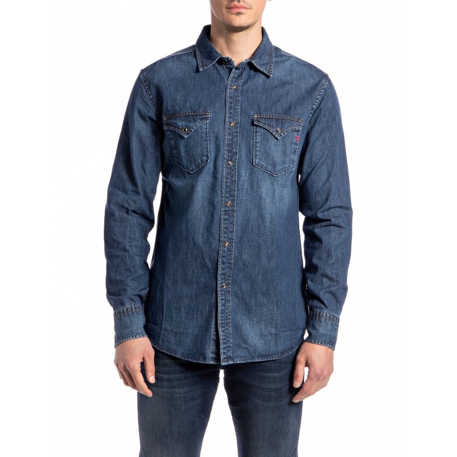 Replay Denim Shirt Sn24 New