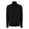 Lambswool Quarter Zipped Knit Sweatshirt Clearance