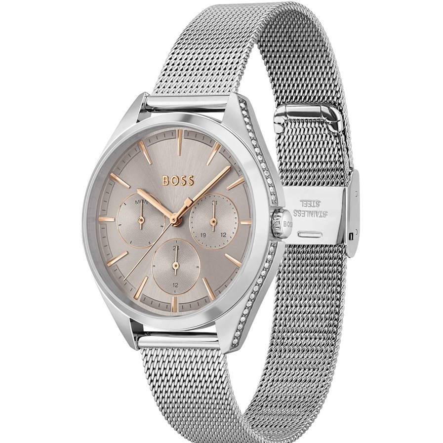 Ladies Boss Saya Stainless Steel Mesh Watch Online