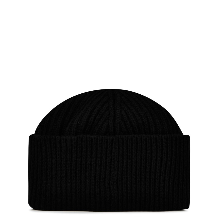 Knitted Wool Blend Beanie Hot