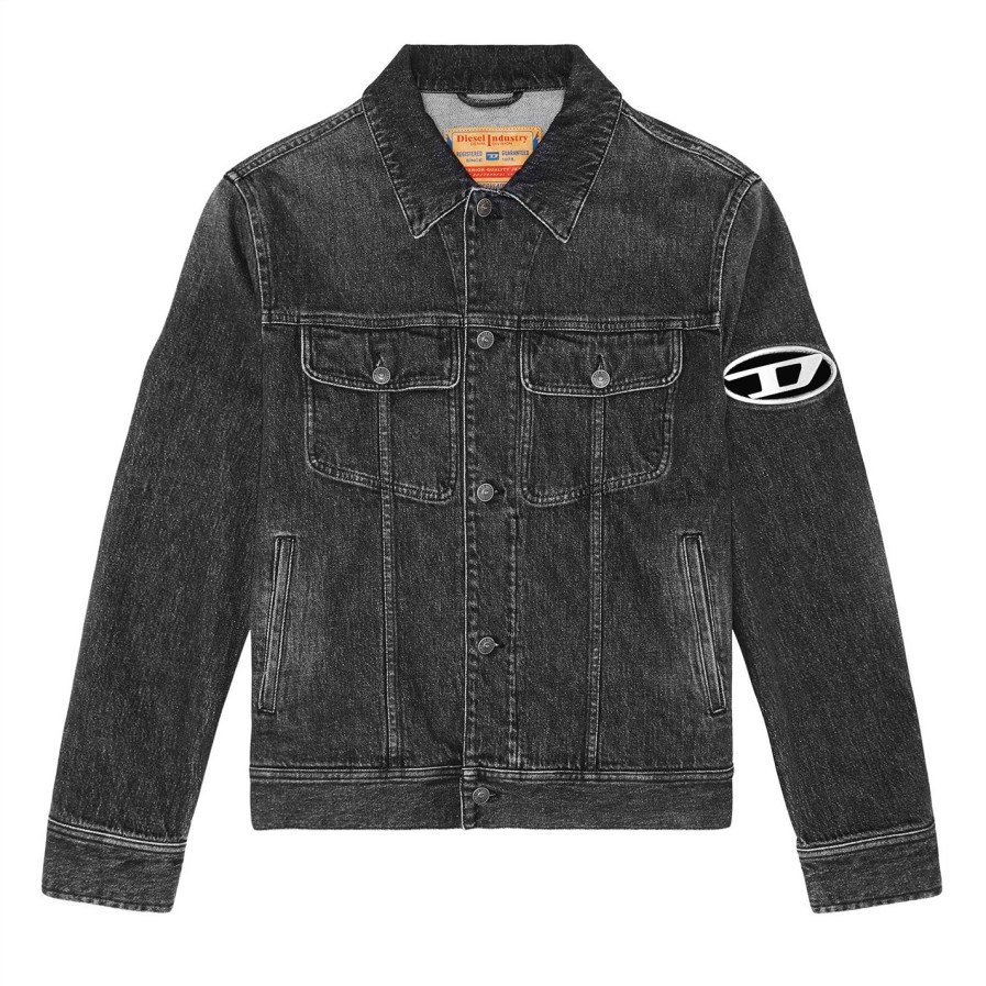 Barcy Trucker Jacket With Plaque Best