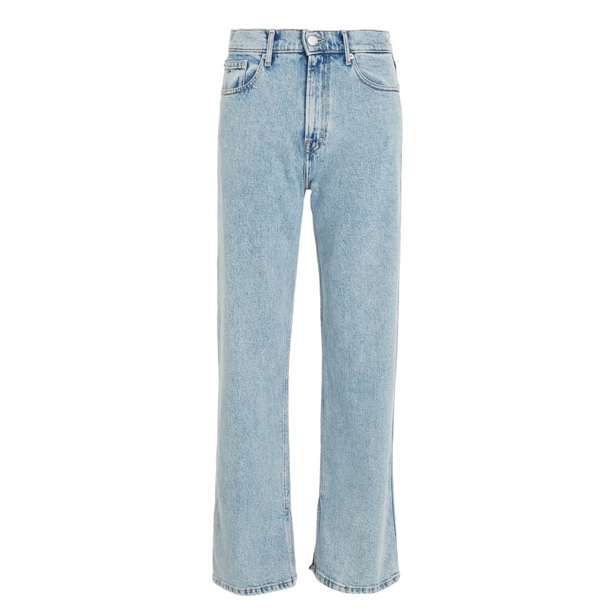 Betsy Mid Rise Split Jeans Hot