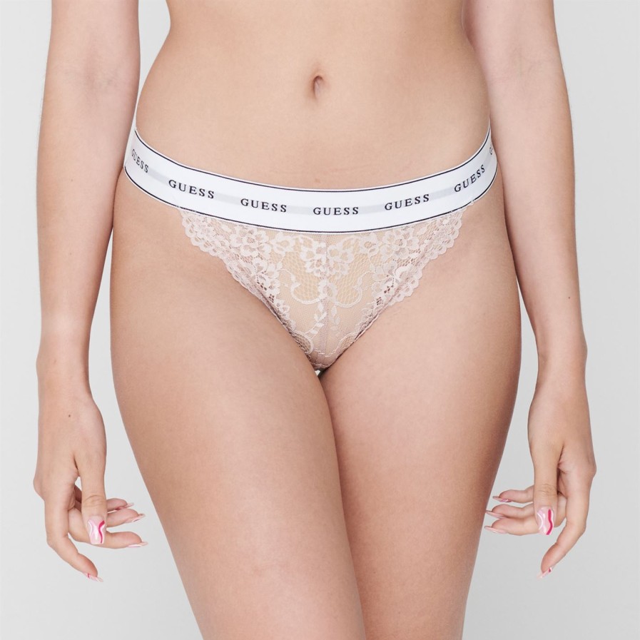 Guess Flower Lace Brazilian Briefs Hot