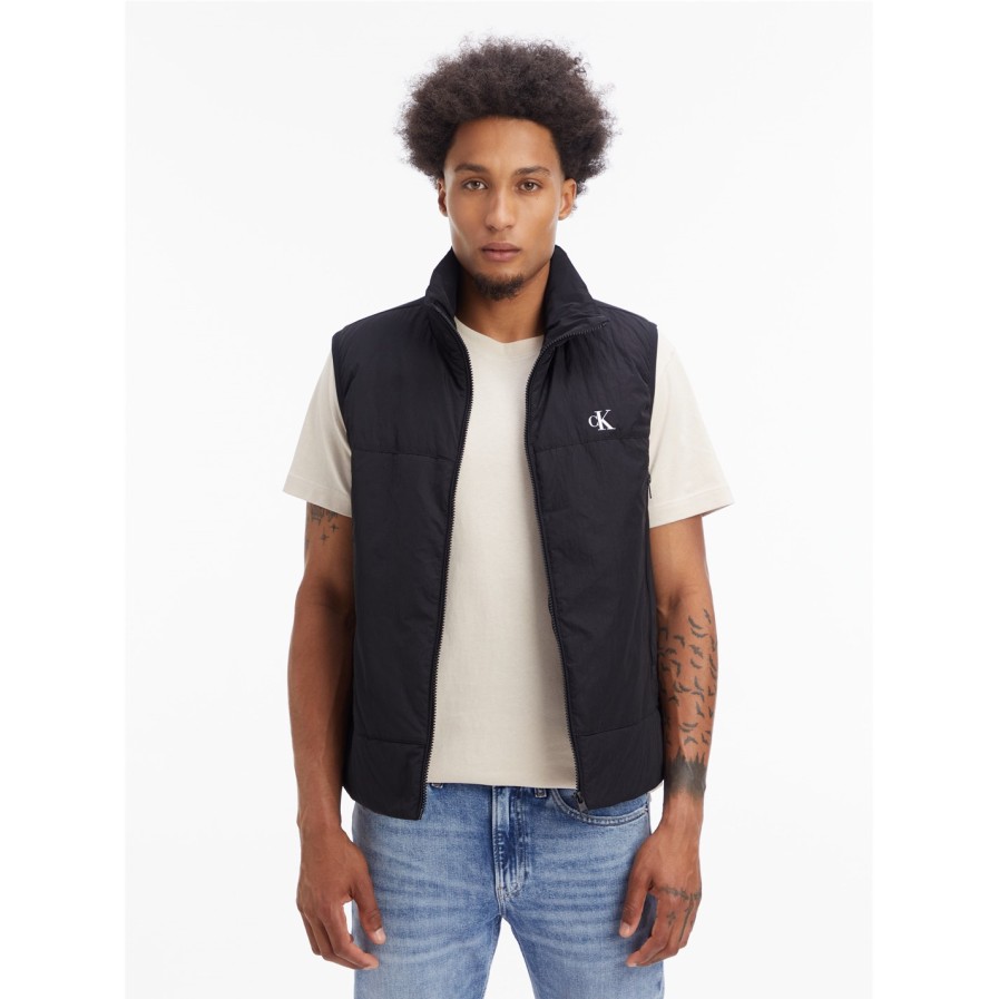 Badge Crinkle Nylon Vest Online