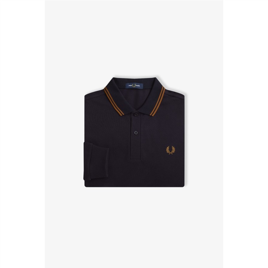 Long Sleeve Twin Tipped Polo Shirt Wholesale