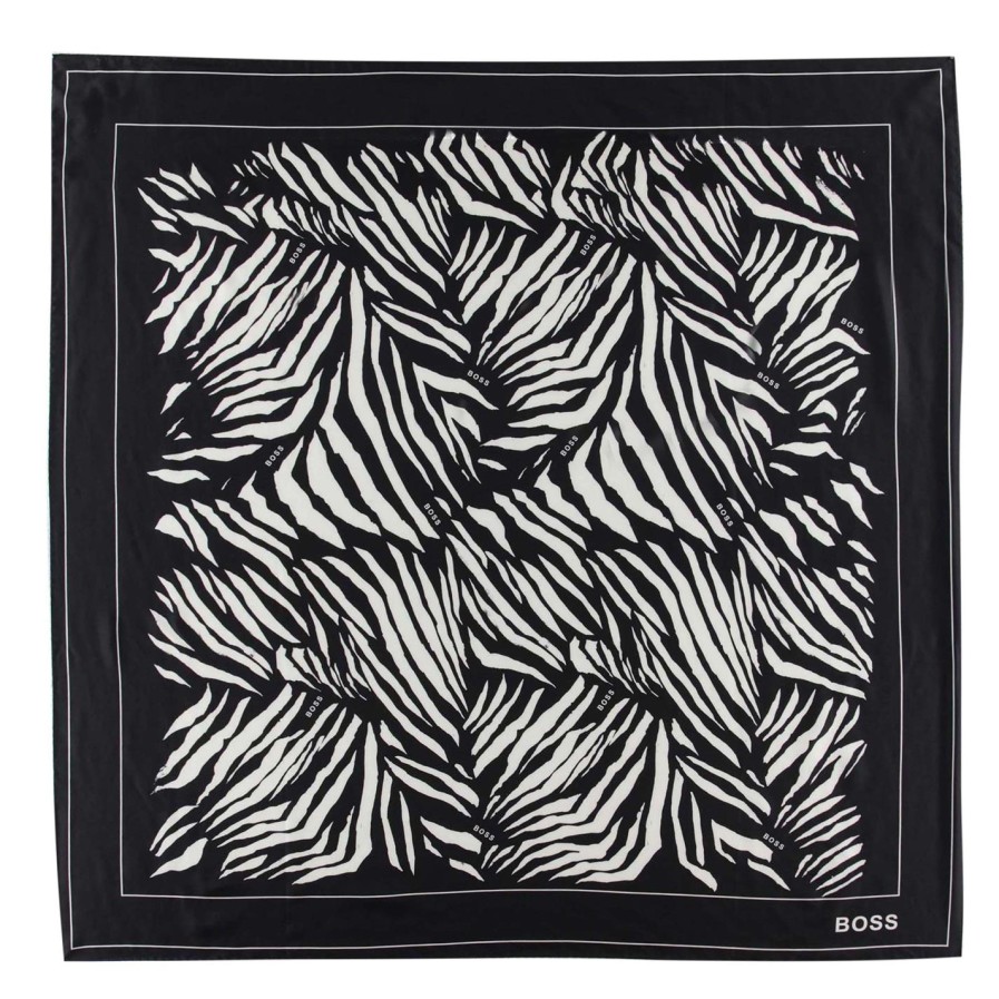 Boss Leilla Silk Scarf Womens Clearance