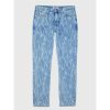 Ethan Straight Swirl Lasered Denim Jeans Hot