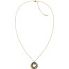 Ladies Calvin Klein Stainless Steel Two Tone Crystal Charm Necklace New