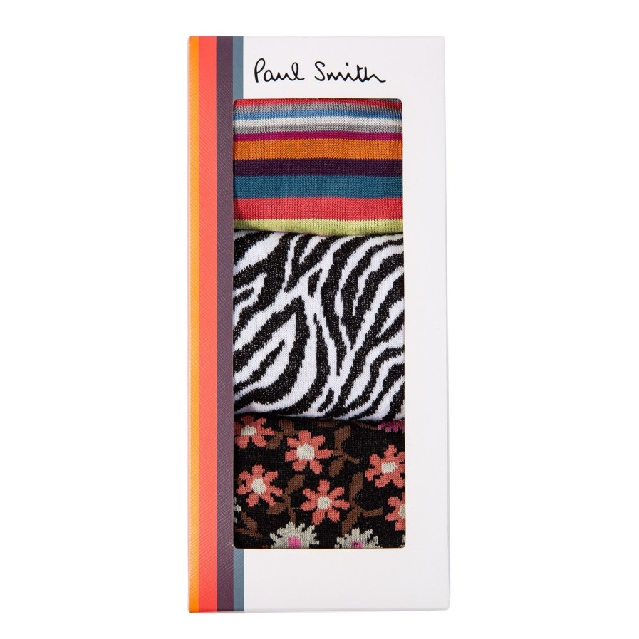 Stripe Three-Pack Socks Clearance